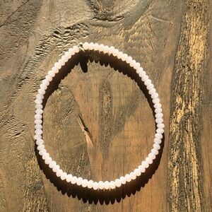 Elegant Soft Pink Beaded Ankle Bracelet